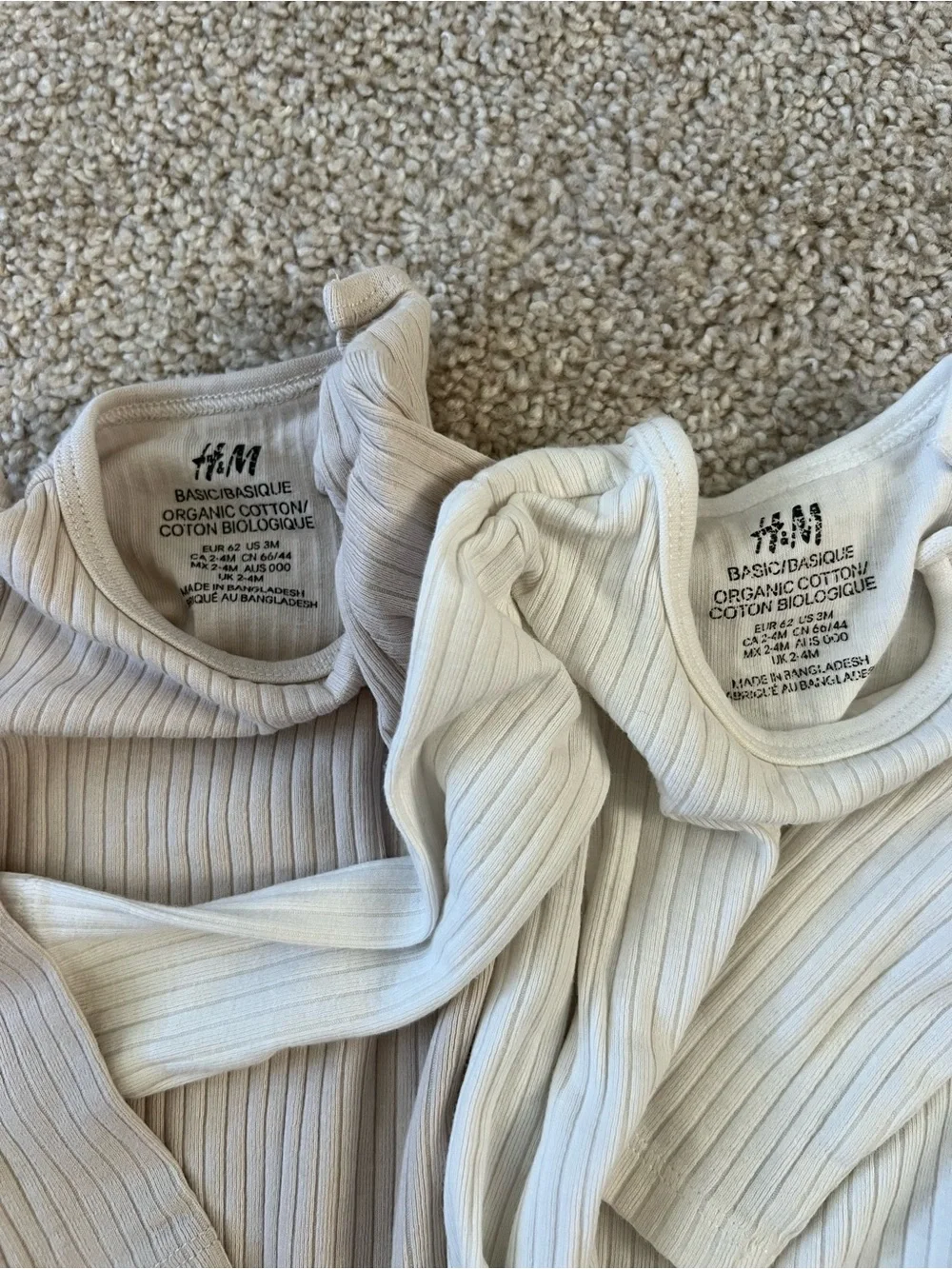 Set of H&M Neutral Bodysuits and Panta